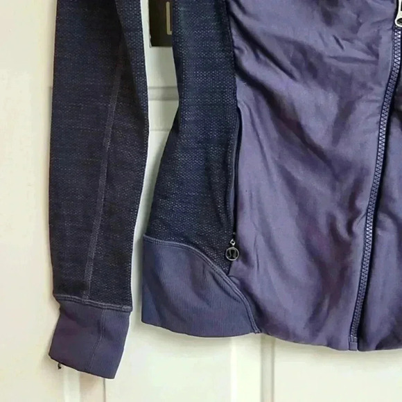 Lululemon Purple Asymmetrical Moto Jacket Full Zip Pockets - Picture 3 of 9